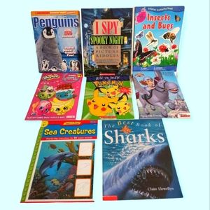 I spy How to draw Sticker Activity Educational Coloring Book Bundle of 8